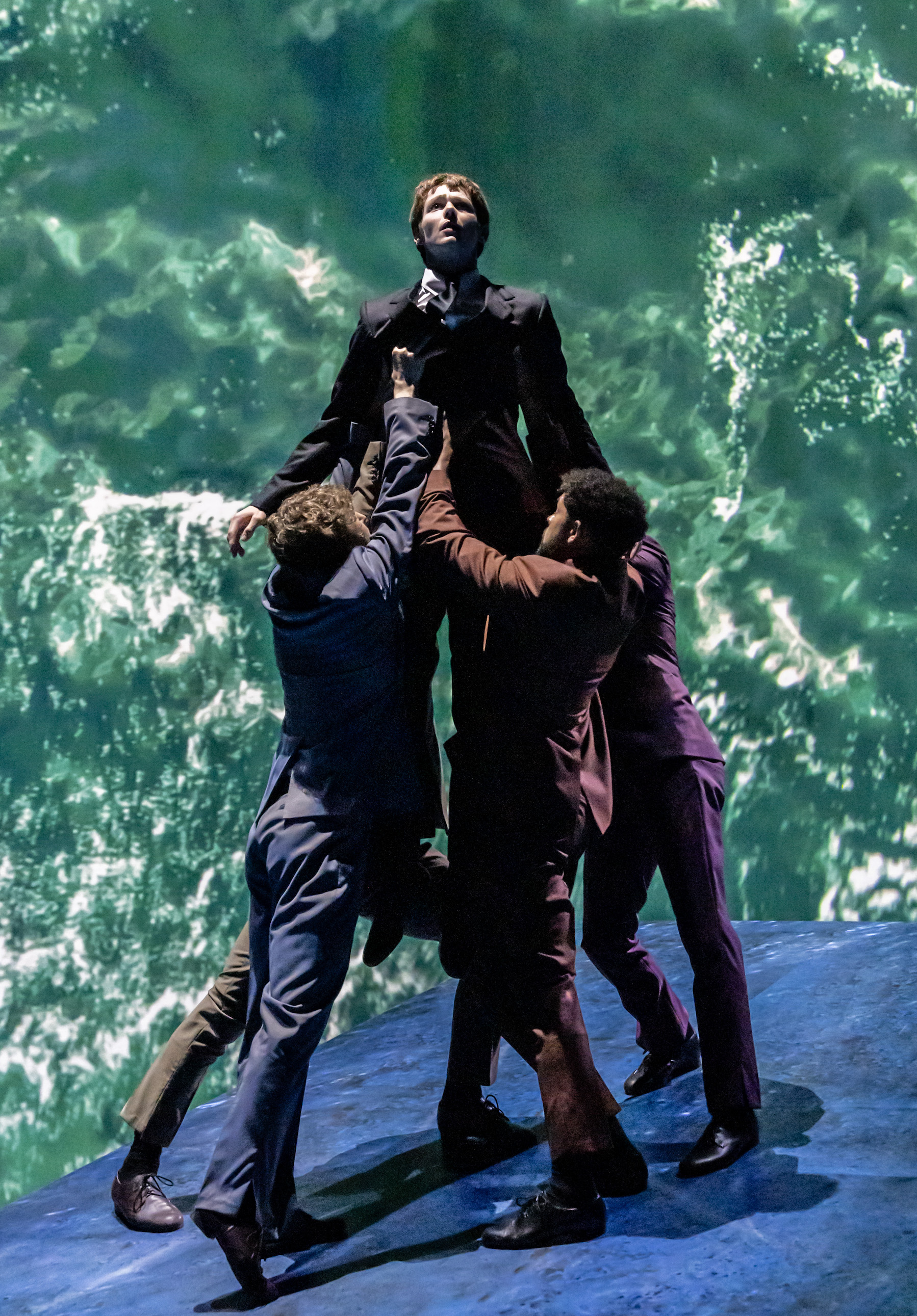 Paris Fitzpatrick, Will Bozier, Curtis Angus, Dylan Jones and Seirian Griffiths in Quadrophenia