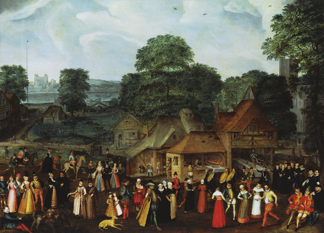 Joris Hoefnagel’s Fête at Bermondsey, c.1569, © National Portrait Gallery 