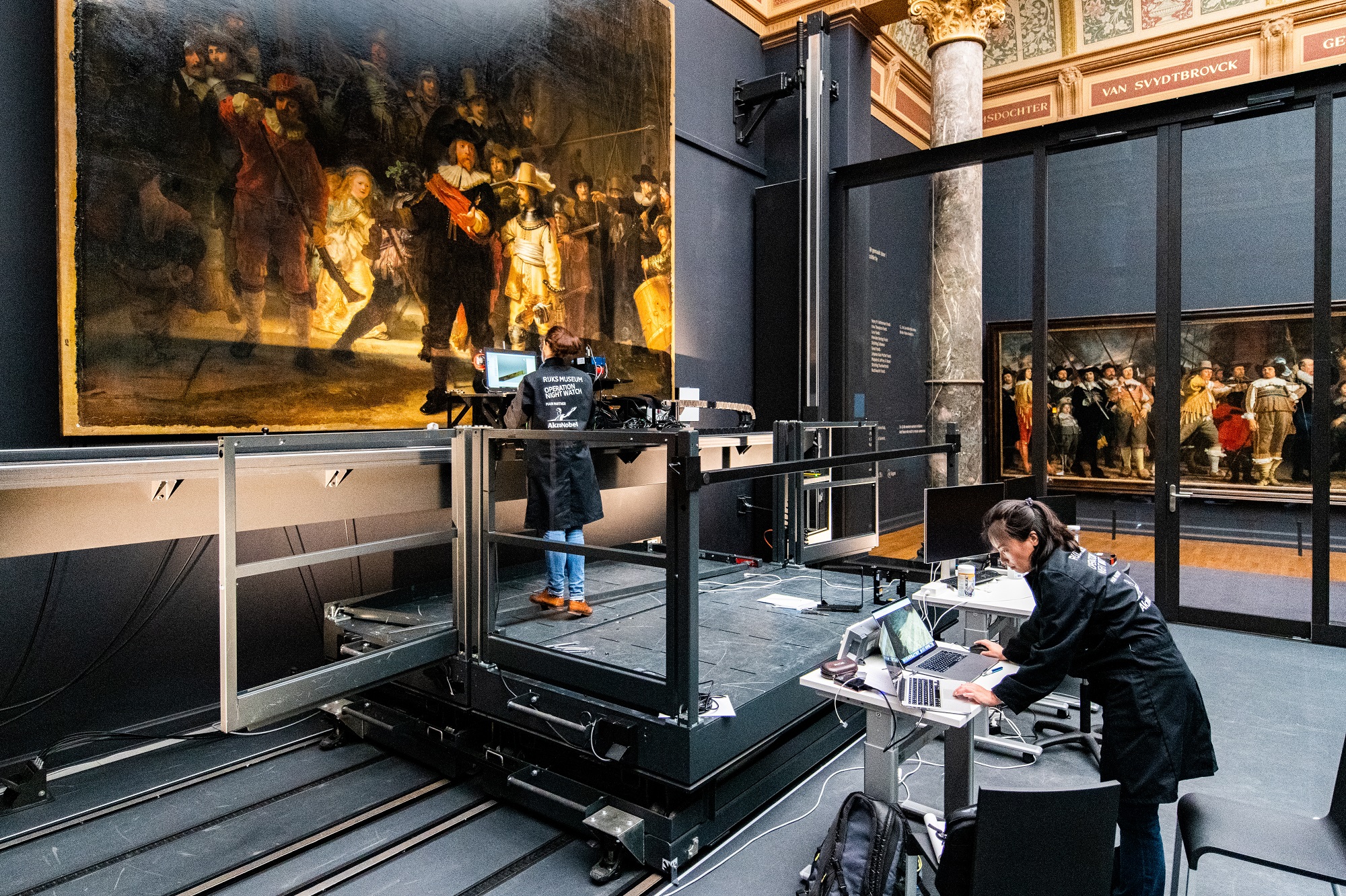 Work continues on The Night Watch, Rijksmuseum