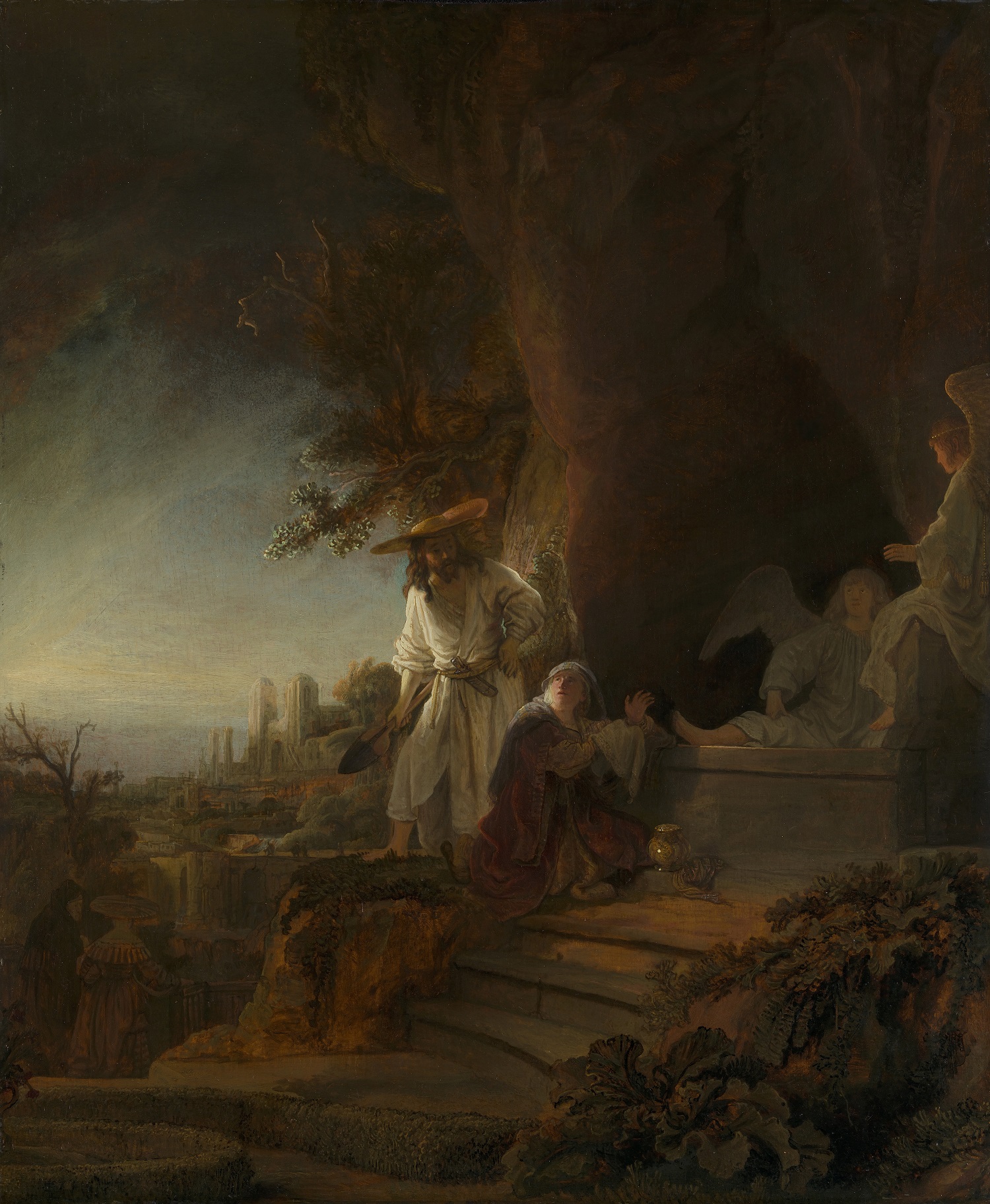 Rembrandt van Rijn, Christ and St Mary Magdalen at the Tomb, 1638, Royal Collection Trust/© Her Majesty Queen Elizabeth II 2019