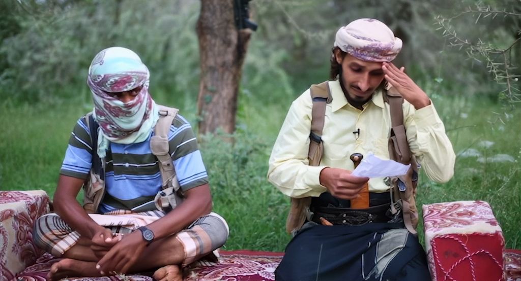 ISIS fighters shooting a propaganda film