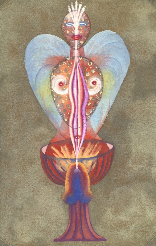 Ithell Colquhoun, Diagrams of Love: The Bird or the Egg?, circa 1940, Tate Archive, TGA 929/4/17/3. Photo © Tate Photography (Lucy Green).