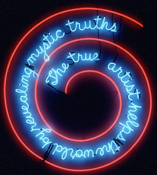 "The true artist helps the world by revealing mystic truths”