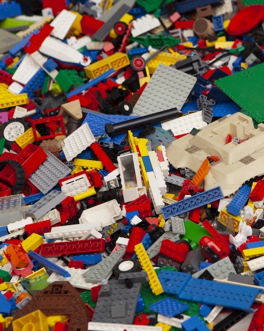 Detail of Untitled Lego Incident, 2014 by Ai Weiwei, Lego bricks