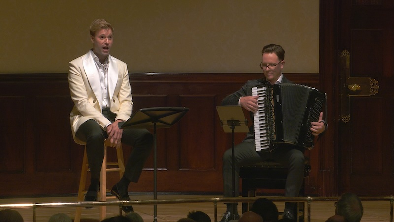 Benjamin Appl and Martynas Levickis at the Wigmore Hall