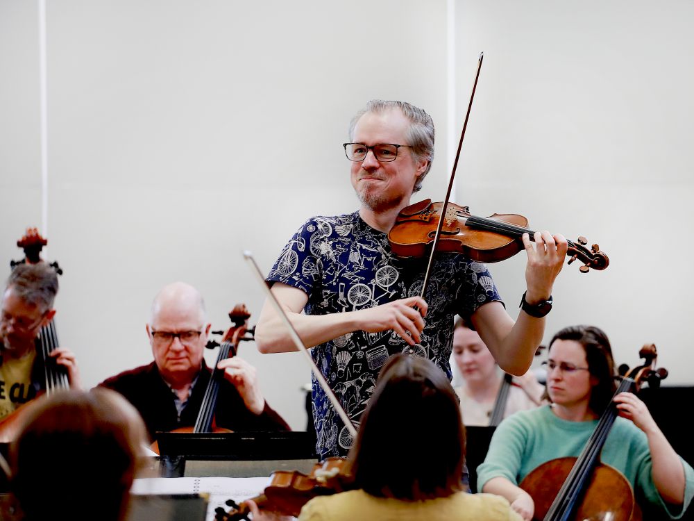 Henning Kraggerud in rehearsal