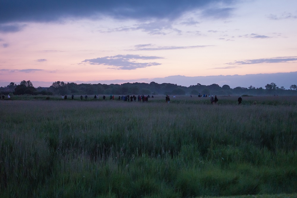 Dawn procession at Aldeburgh