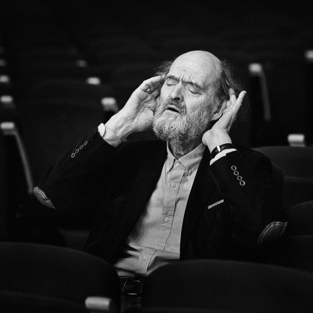 Arvo Part in rehearsal
