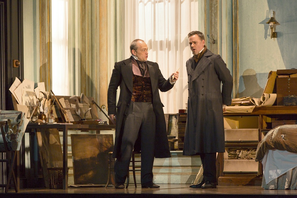 Christopher Maltman and Andrew Tortise in Lucia di Lammermoor