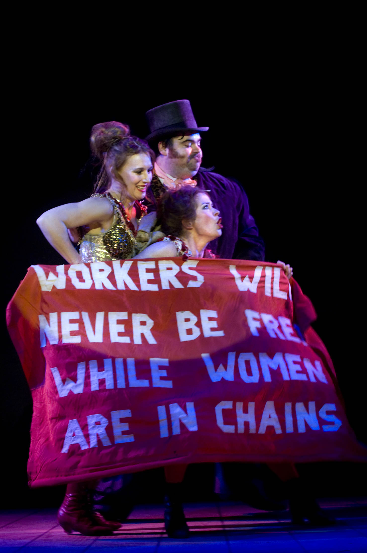 Lisa Howard, Kyla Goodey and Dean Nolan in Big Society!