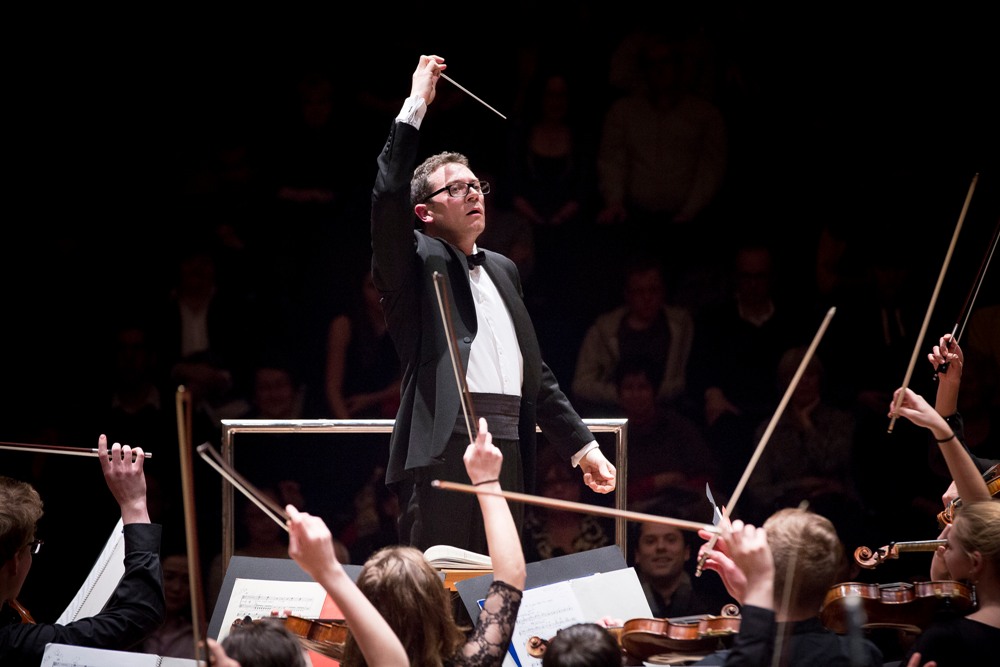 John Wilson conducting the NYO