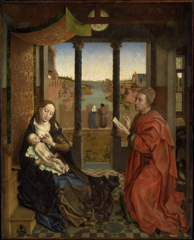 Rogier van der Weyden, St Luke painting the Virgin Mary (c.1435)