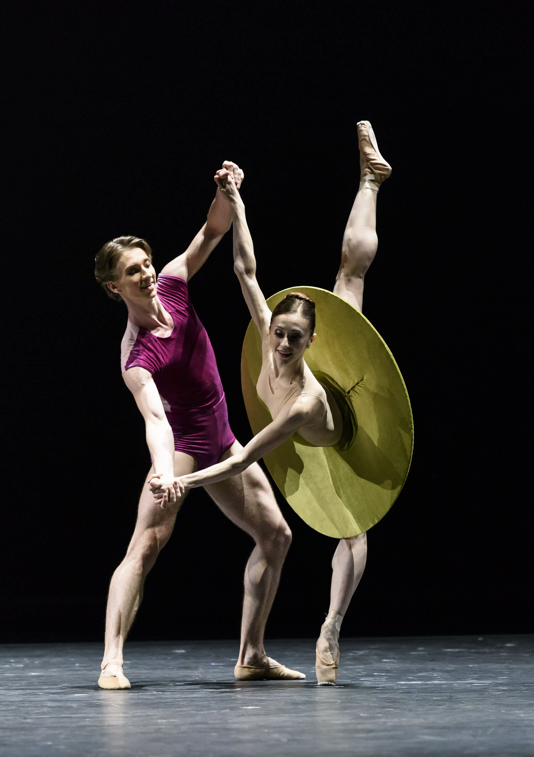 Vadim Muntagirov and Marianela Nuñez in William Forsythe's The Vertiginous Thrill of Exactitude. Photo by Bill Cooper.