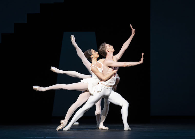 Vadim Muntagirov as Apollo with the three Muses