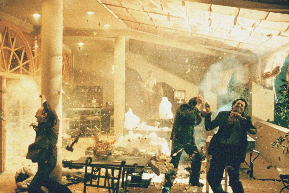 Helicopter attack in The Godfather Coda