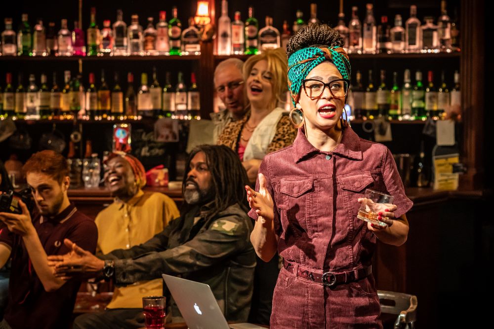 The cast of 'The Wife of Willesden' at the Kiln Theatre