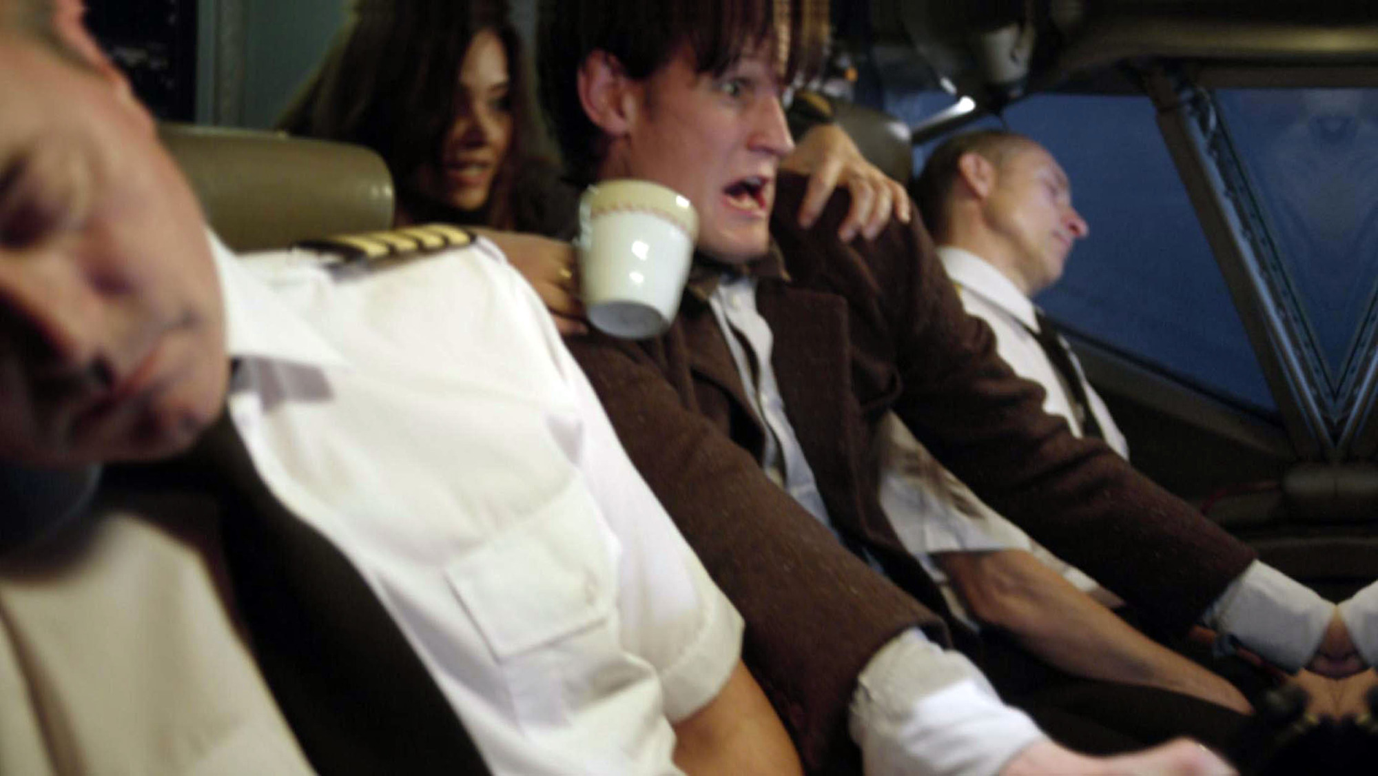 Doctor Who flies a plane in The Bells of St John